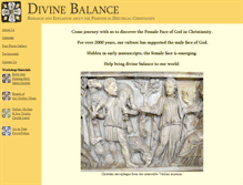 Tablet Screenshot of divinebalance.org